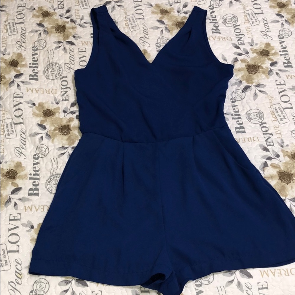Size small blue romper. One piece.